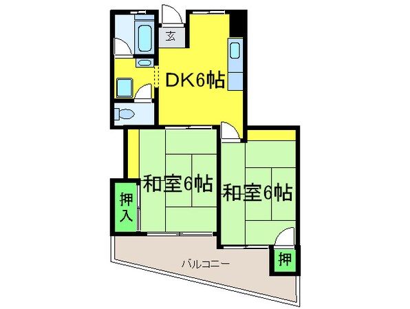 辻野マンションの物件間取画像